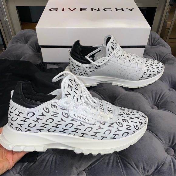 Givenchy Other - New Size 44 Givenchy White Black Logo Sneakers
